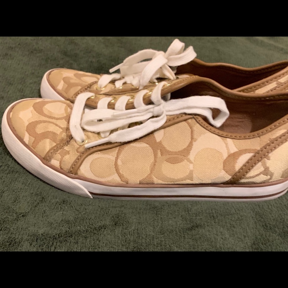 Coach sneakers Khaki & White 7.5 Barrett - Picture 3 of 10